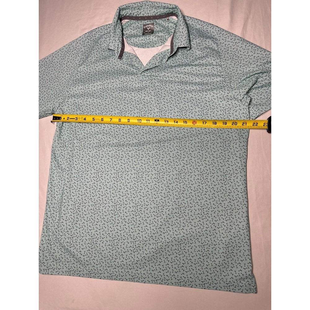 Callaway Mens Golf Martini Print Polo Shirt Short Sleeve Size M OPTI-DRI - Picture 9 of 9